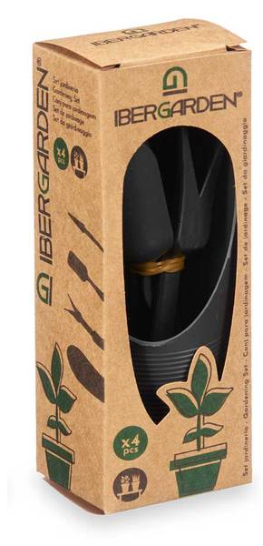 Gartenpflegeset 87971 3er Set Schwarz - Kunststoff - 6 x 17 x 5 cm