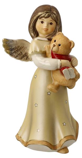 Engel Tanz mit mir Beige - Porzellan - 9 x 16 x 7 cm