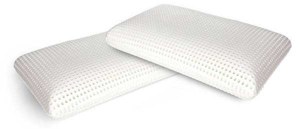 2 Kopfkissen Weiß - Textil - 40 x 16 x 70 cm