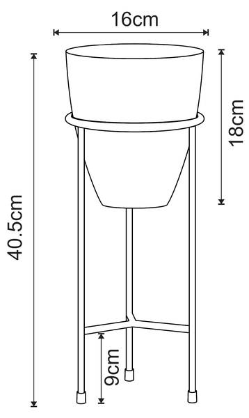 Plantenstandaard Asten groen