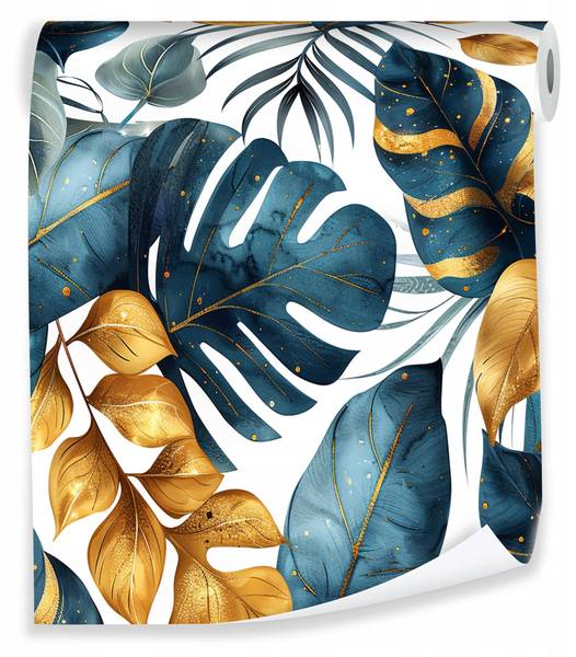 Vliestapete Blätter Natur Tapete Fleece - Webstoff - 50 x 1000 x 1 cm