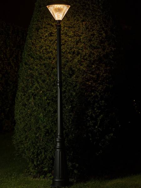 Solar Wandleuchte LED Paris Schwarz - Metall - 26 x 37 x 26 cm