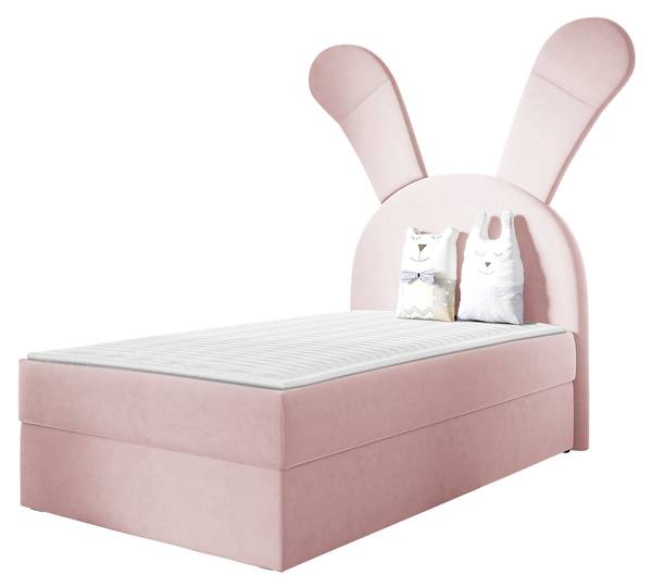 Boxspringbett Bunny Light Links Hellrosa