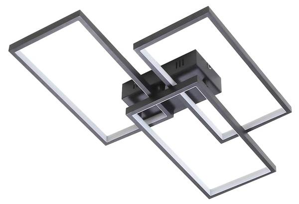 Deckenleuchte SZGZ Schwarz - 40 x 9 x 60 cm