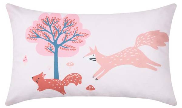 Kinderzimmerkissen CYRIELLE Pink - Textil - 30 x 50 x 50 cm