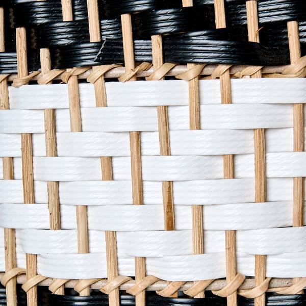 Pendelleuchten TURABO Schwarz - Blau - Weiß - Rattan - 29 x 155 x 29 cm