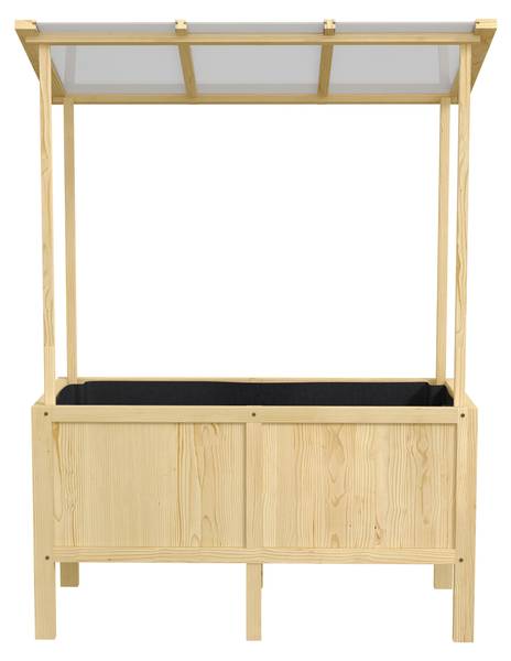 Hochbeet 845-987V00ND Braun - Massivholz - 60 x 152 x 110 cm