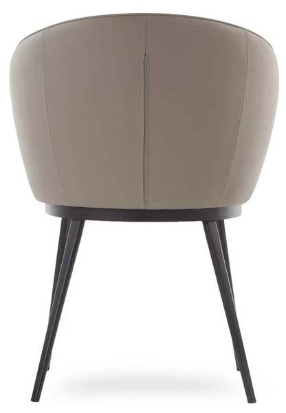 Eetkamerstoel Gain grijs - echt leer - 61 x 82 x 60 cm