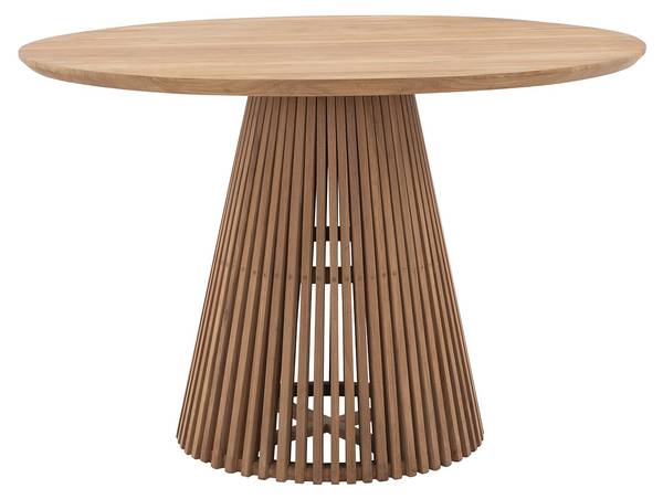 Gartentisch TRIANI Beige - Holz teilmassiv - 120 x 75 x 120 cm
