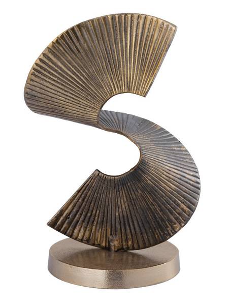 Deko-Objekt Manoa Gold - Metall - 22 x 38 x 28 cm