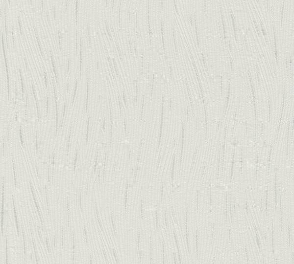 Papiertapete 3914 Wohnzimmer modern Silber - Weiß - Papier - 53 x 1005 x 1 cm