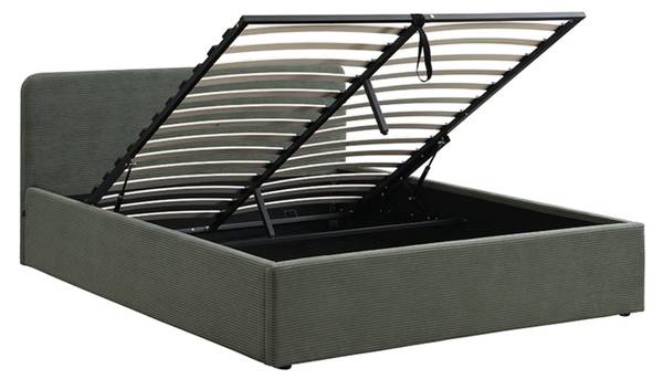 Bett MIA Grün - Massivholz - 215 x 88 x 170 cm