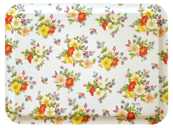Tablett Wildrosen 37 x 50 cm