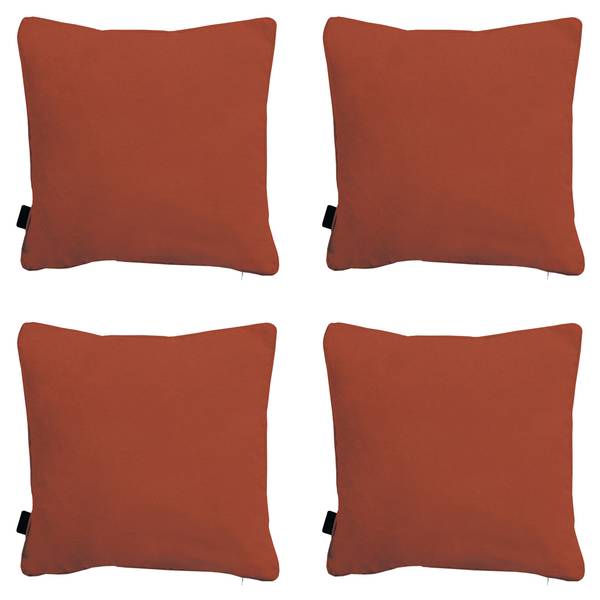 Dekokissen Panama 4er-Set Braun - Rot