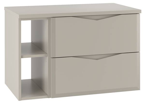 Waschtischunterschrank Ellie Beige - Holzwerkstoff - 81 x 53 x 47 cm