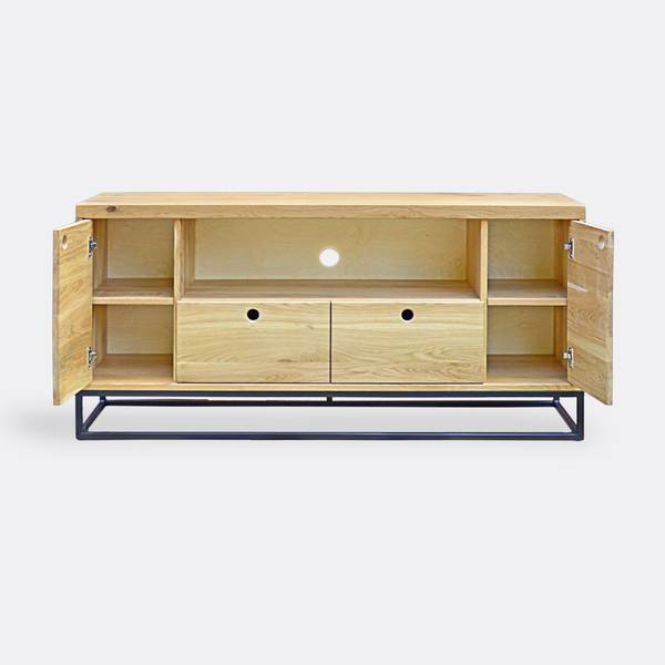 TV-Schrank fürs Wohnzimmer MERIS Braun - Eiche - 160 x 70 x 40 cm