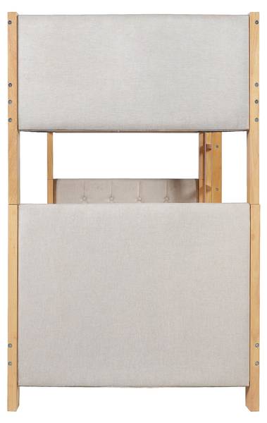 Etagenbett AtticWoody Ⅰ Braun - Holzwerkstoff - 95 x 154 x 209 cm