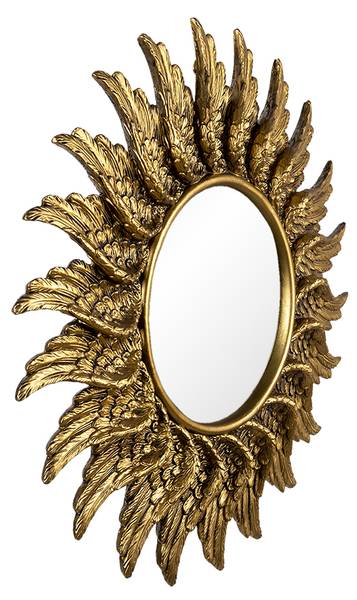 Spiegel Bishopport Gold - Kunststoff - 3 x 47 x 47 cm