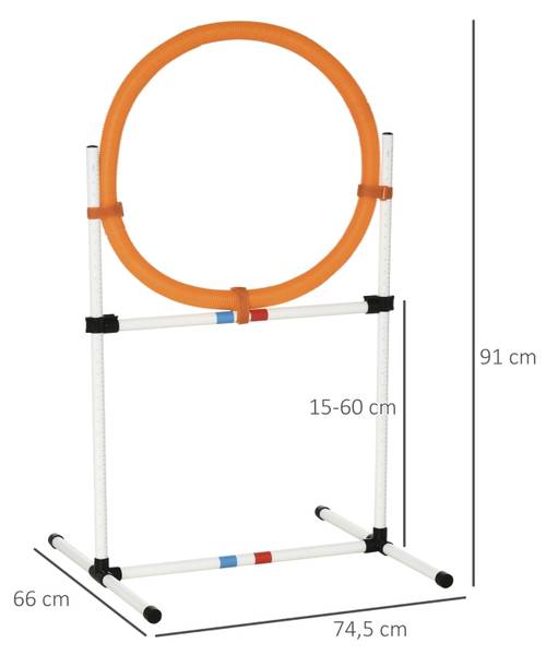 Agility-Ring CP160 Gelb - Kunststoff - 91 x 91 x 745 cm