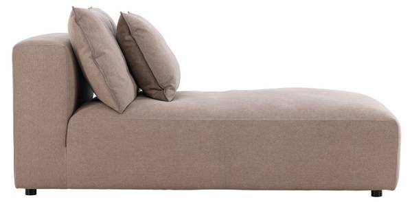 Recamiere Malö Braun - Leinen - Webstoff - 169 x 80 x 100 cm