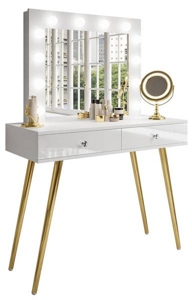 Kaptafel SIENNA hoogglans wit