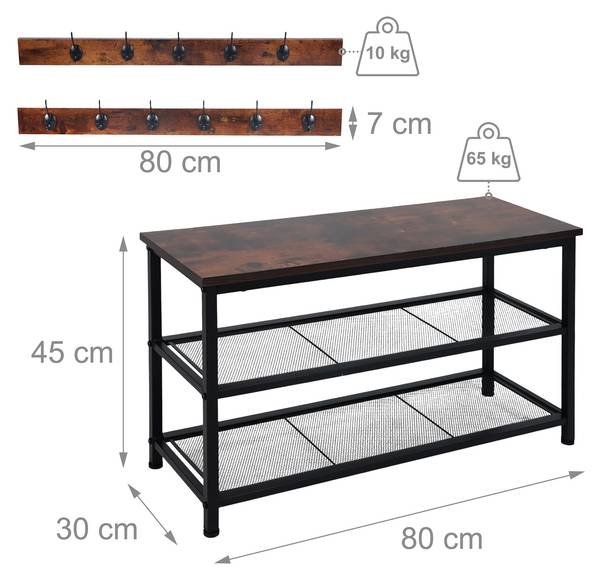 Schuhregal mit Garderobe Set kaufen