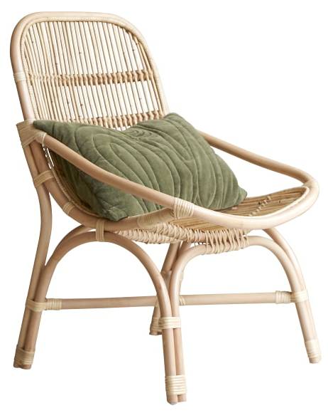 Sessel Pia Beige - Weide - 65 x 95 x 71 cm