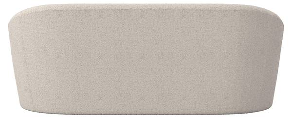 Sofa ISABEL Weiß - Textil - Holz teilmassiv - 197 x 72 x 86 cm