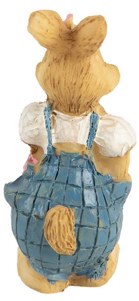 Dekorationsfigur Kaninchen Easter&Hiloh Braun - Kunststoff - 3 x 5 x 3 cm