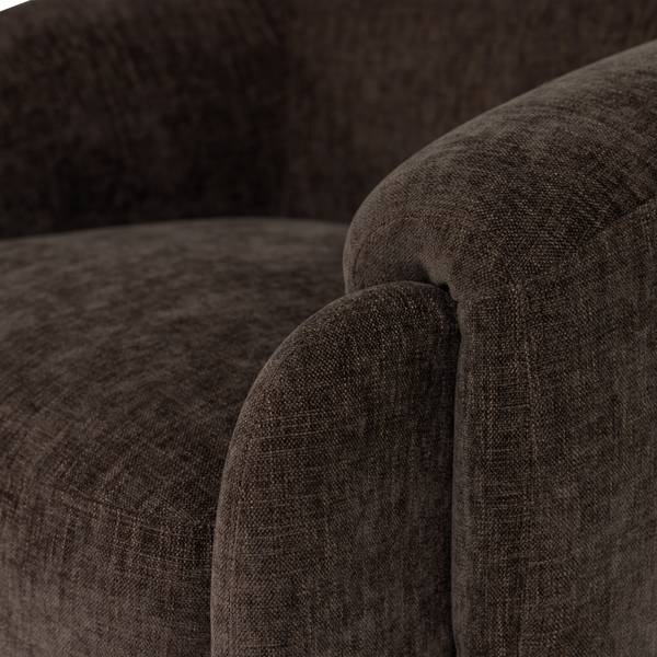 Sessel Moru Braun - Chenille - Microfaser - Polyester - 90 x 71 x 83 cm
