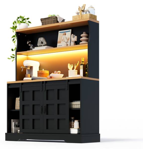 Küchenschrank HEDENS55 Ⅵ Schwarz - Holzwerkstoff - 40 x 150 x 120 cm