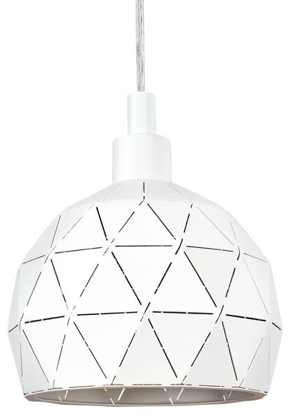 Pendelleuchte Modena Weiß - Metall - 18 x 117 x 18 cm