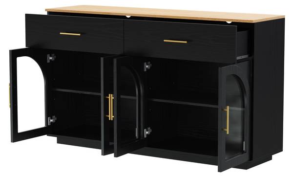 Sideboard Neptunus Ⅰ Schwarz