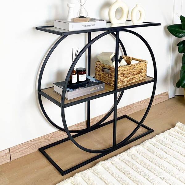 Console CLOUDY Beige - Bois manufacturé - 30 x 83 x 80 cm