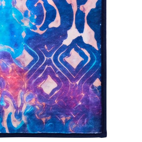 Teppich ORVELLA Blau - Pink - Violett - Textil - 200 x 300 cm