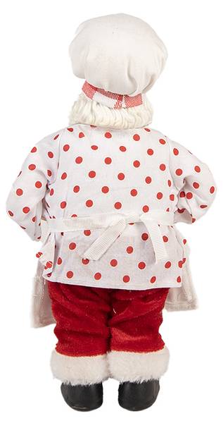 Weihnachtsmann Xmas&George Weiß - Textil - 10 x 28 x 15 cm