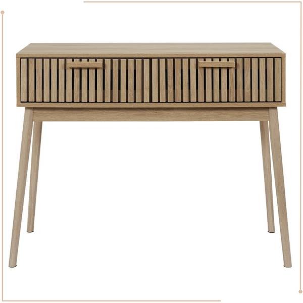 Beistelltisch mit Schubladen Klaus Braun - Holzwerkstoff - 35 x 80 x 100 cm