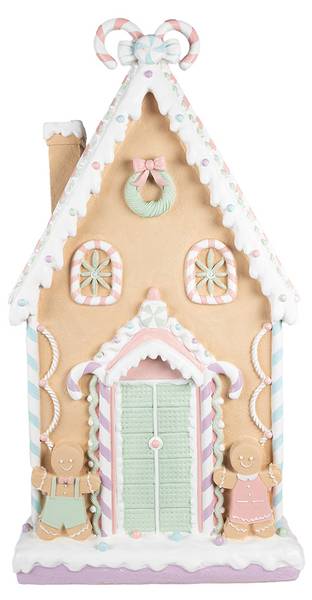Lebkuchenhaus Saarbrucken Braun - Keramik - 15 x 93 x 50 cm