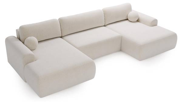 Ecksofa Aurora Weiß