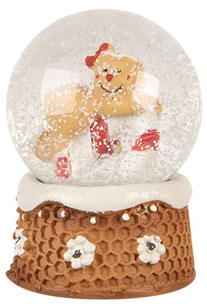 Schneekugel Santa Sofie Braun - Glas - 5 x 7 x 5 cm