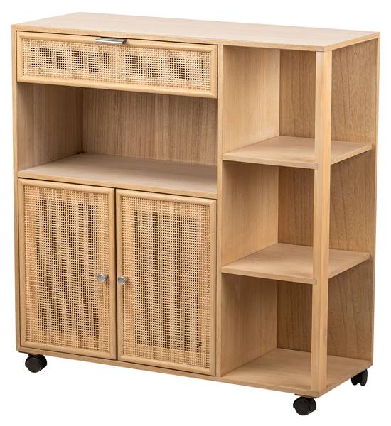 Servierwagen OULU Braun - Massivholz - 78 x 79 x 28 cm