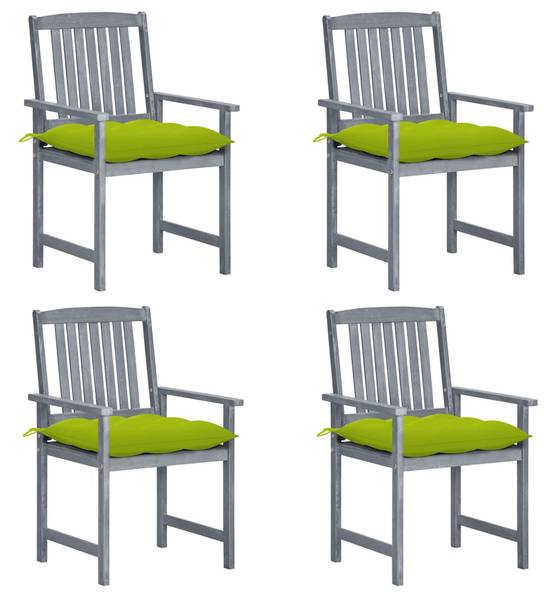 Chaise de jardin 3009268-2 (lot de 4) Vert brillant