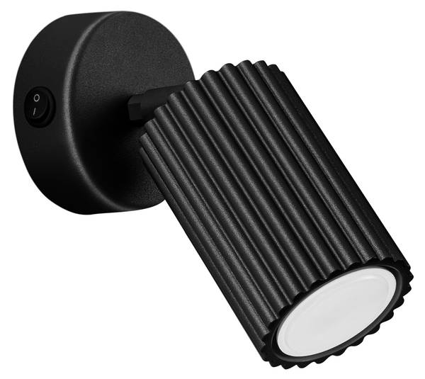 Wandleuchte Karbon Schwarz