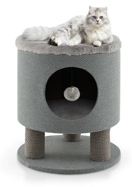 Kratzbaum PV10098GR Grau - Holzwerkstoff - 40 x 47 x 40 cm