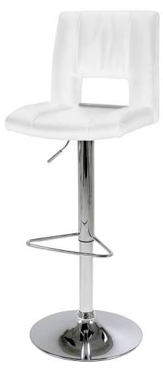 Barhocker Syra 2er Set Weiß - Kunstleder - 42 x 115 x 52 cm