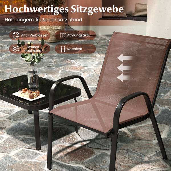 Gartenmöbel Set ZB33834(4-tlg.) Braun