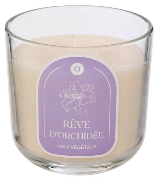 Duftkerze orchidee FLOA Weiß - Wachs - 12 x 12 x 12 cm