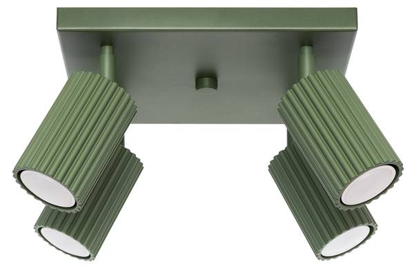 Deckenleuchte Karbon Grün - 25 x 25 cm