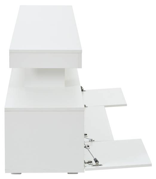 Meuble TV Endymion Ⅱ Blanc - Bois manufacturé - 37 x 53 x 192 cm