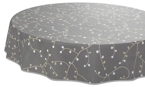 Wachstuchtischdecke Elena mit SAUM 120 x 120 cm